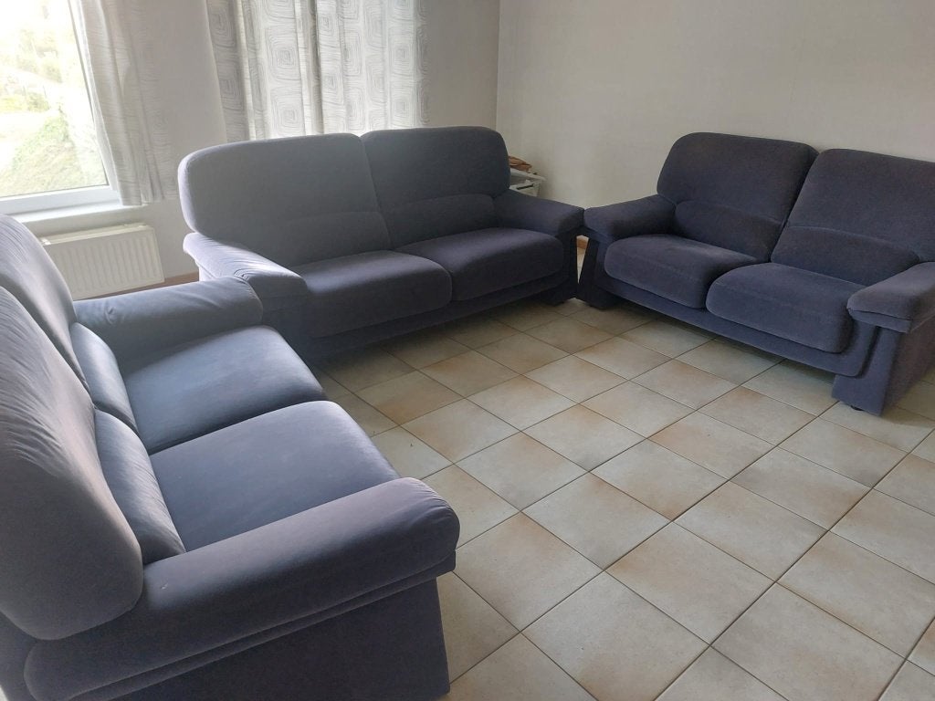 GRATIS zetels (drie stuks), Ophalen, Gebruikt, Vierpersoons of meer, Rechte bank