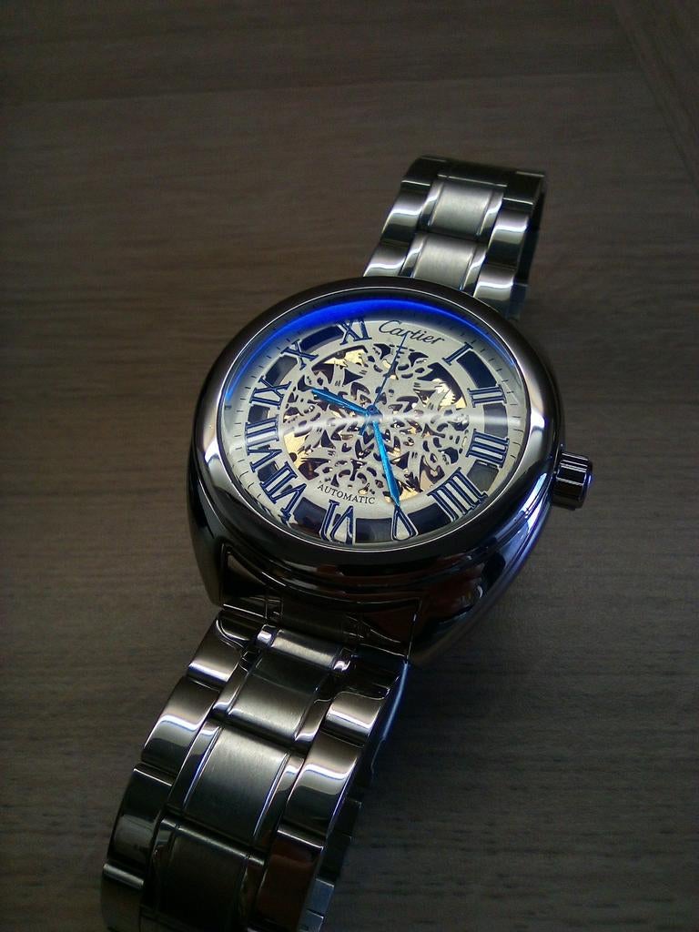 Nieuw Cartier 11, Ophalen, Staal, Staal, Polshorloge