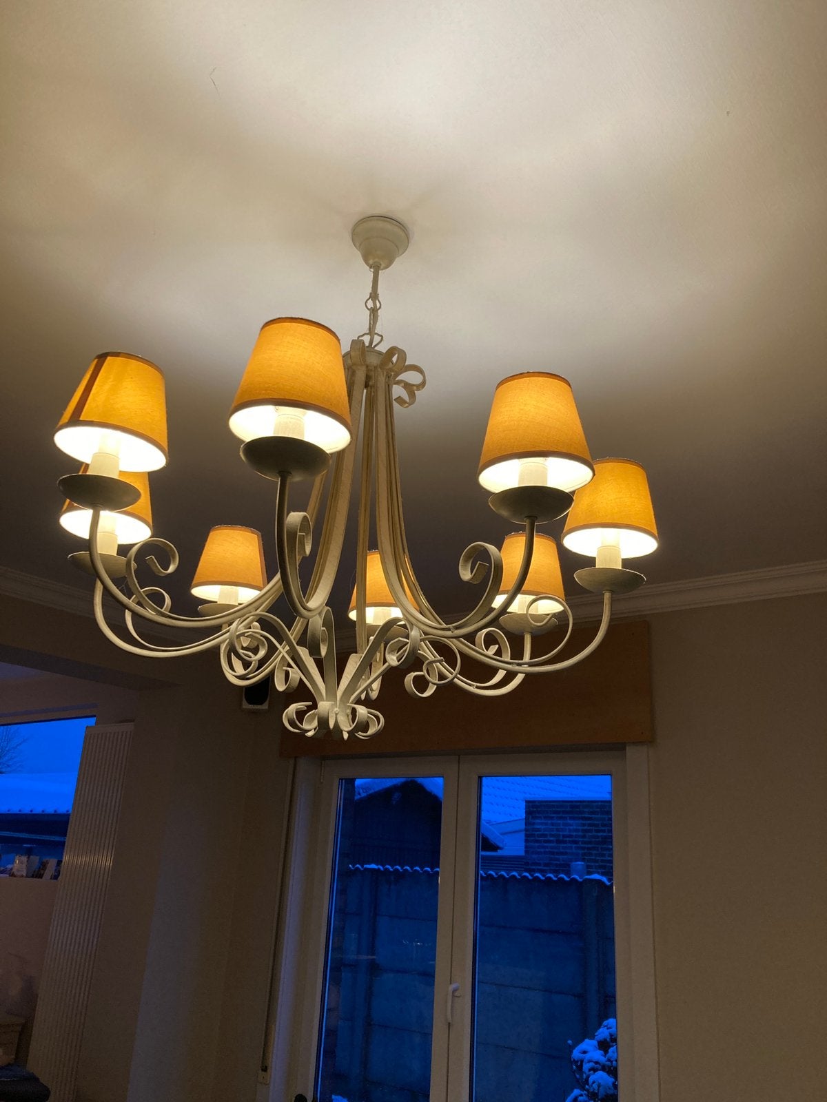 Luster kroonluchter landelijk, Huis en Inrichting, Ophalen, Zo goed als nieuw