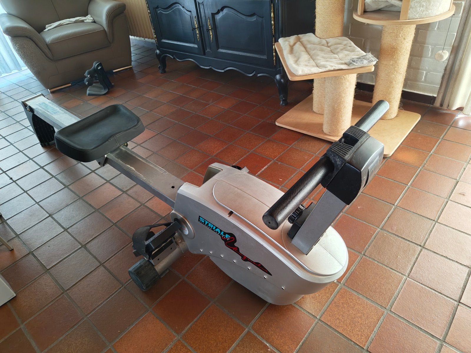 Roeimachine Striale SR905 Fitness partner, Sports & Fitness, Appareils de fitness, Enlèvement, Utilisé, Bras, Rameur