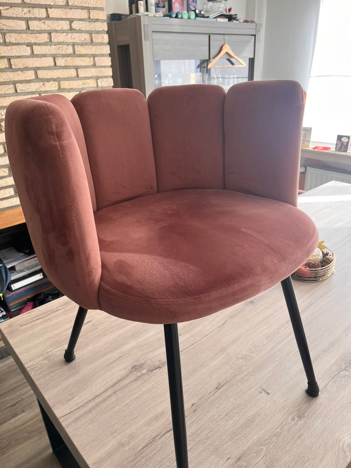 Set eetkamerstoelen (6x), Huis en Inrichting, Ophalen, Gebruikt, Overige kleuren, Metaal