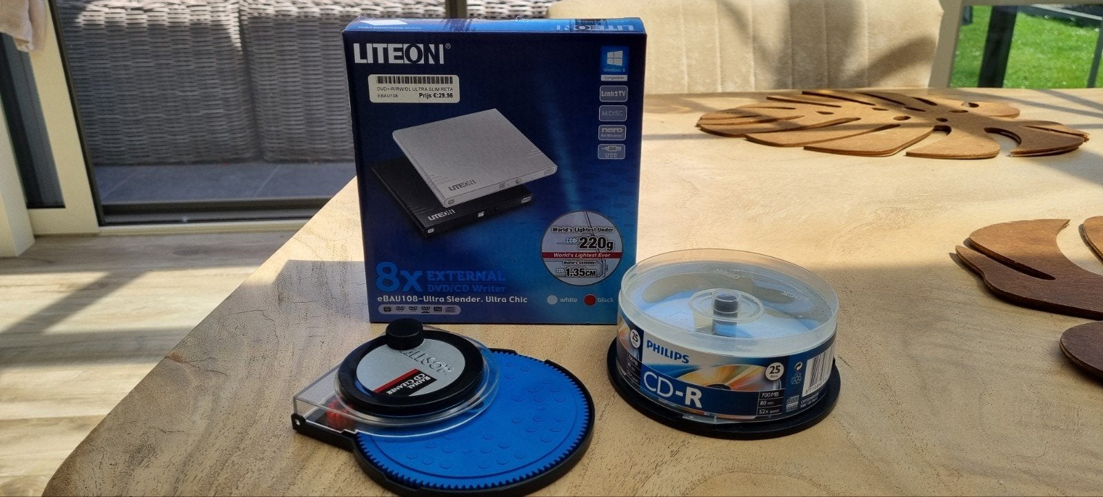 dvd/cd writer,12 CD-R EN CD cleaner, Ophalen