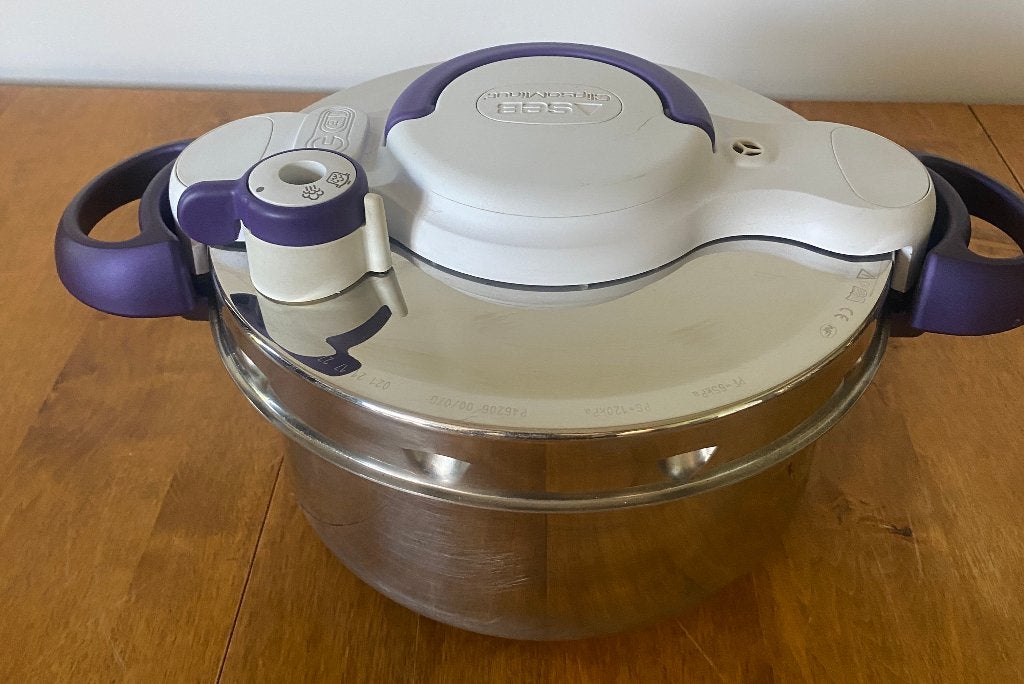Autocuiseur/ Cocotte Seb ClipsoMinut' Perfect de 4,5L, Inox, Comme neuf, Enlèvement, Compatible induction