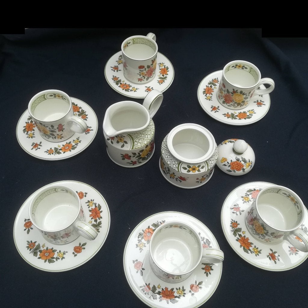 Villeroy & Boch:Service café, 6 personnes-Modèle Summerday, Enlèvement ou Envoi