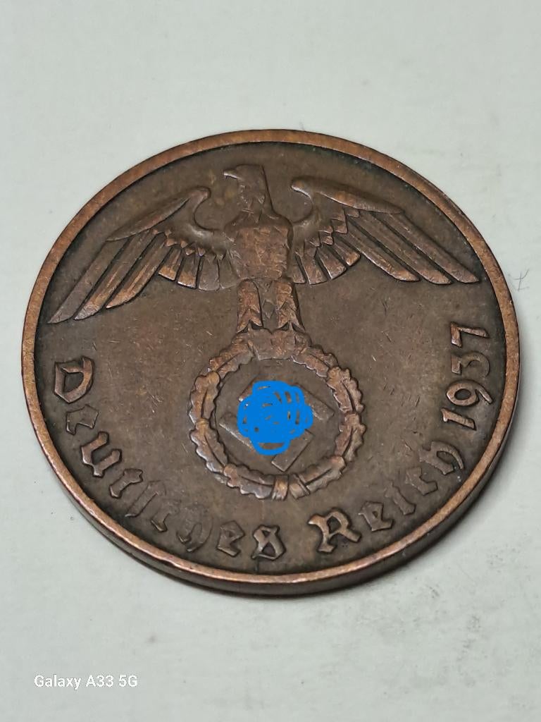 Allemagne  2 Reichspfennig 1937 D, Enlèvement ou Envoi, Allemagne, Monnaie en vrac