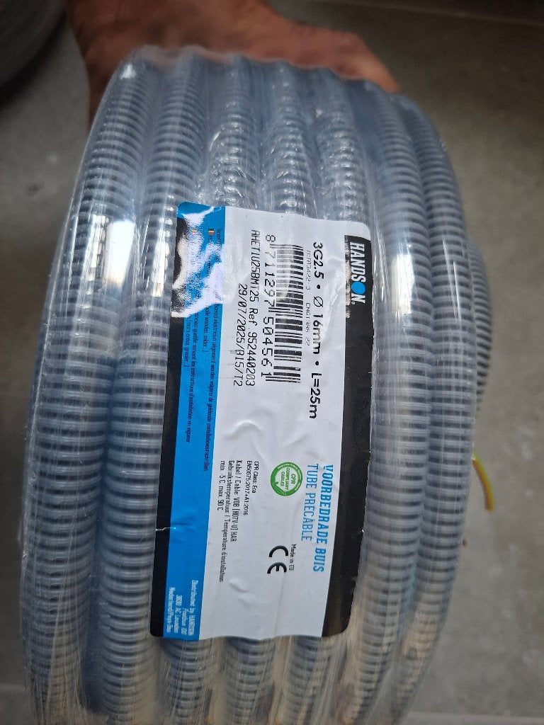 Elektrische kabel 3g2.5    +/-20m, Bricolage & Construction, Électricité & Câbles, Enlèvement ou Envoi, Utilisé, Câble ou Fil électrique