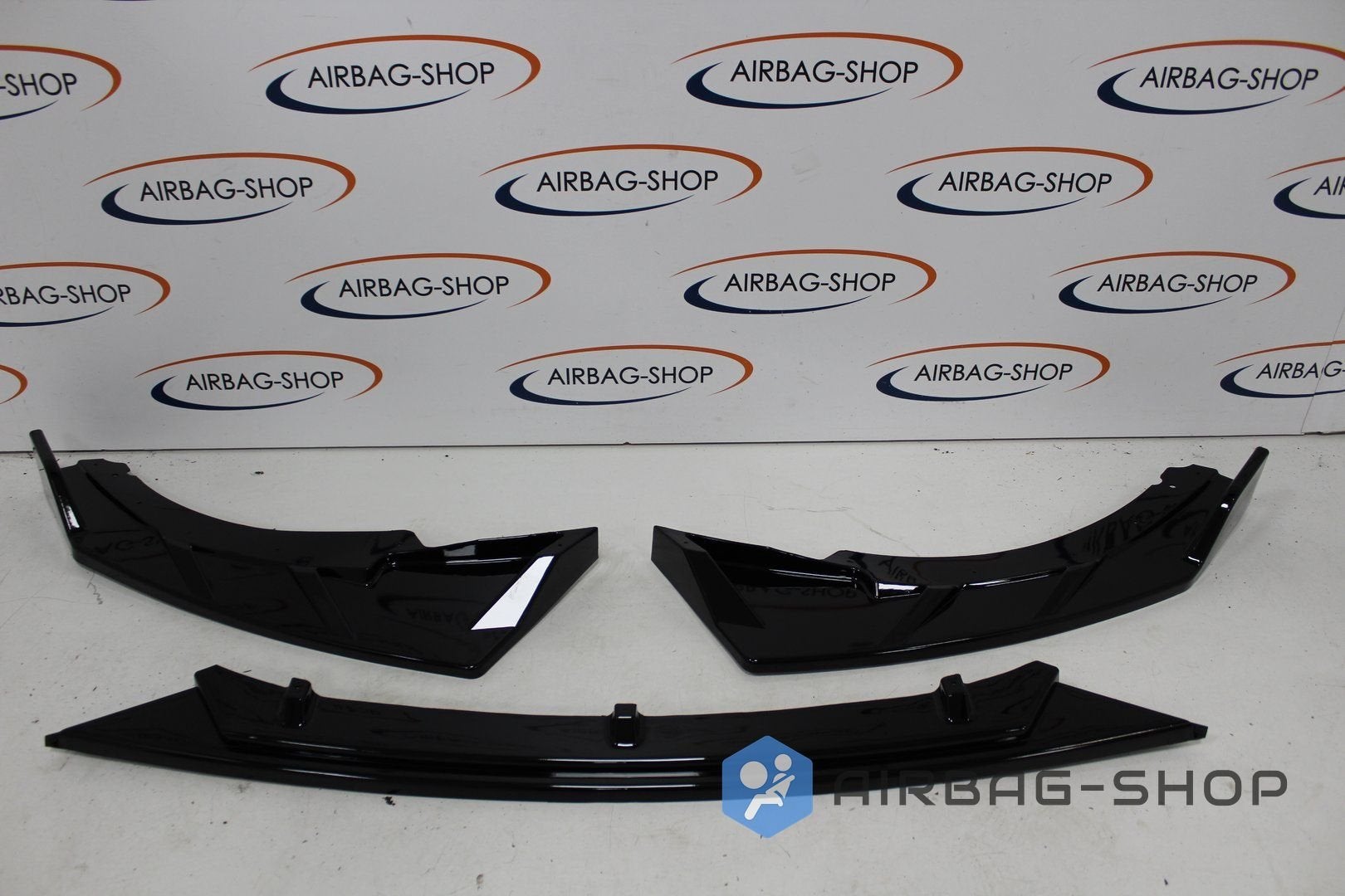 Volkswagen Golf 8 GTI GTD GTE R-Line Glans Zwart Voorspoiler, -, Volkswagen, -, Nieuw