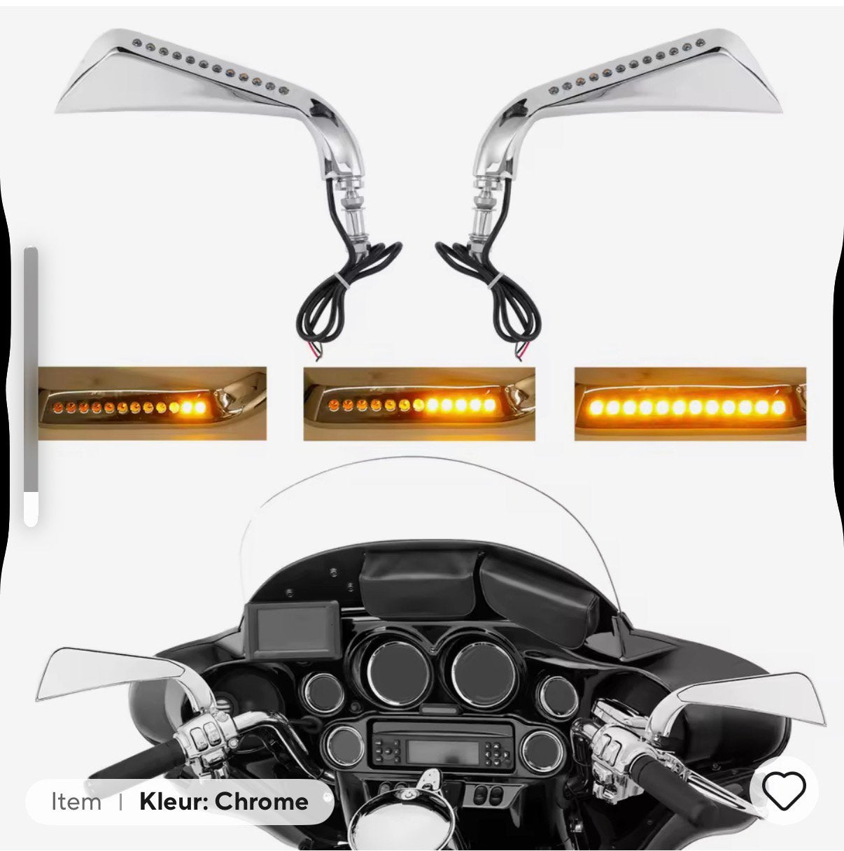 Nieuwe motorspiegels, Motoren, Ophalen