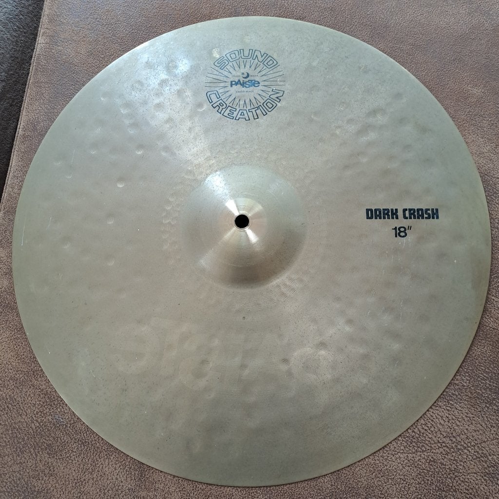Paiste Sound Creation 18" Dark Crash (1984) Perfecte Staat!, Musique & Instruments, Enlèvement ou Envoi, Comme neuf, Autres marques