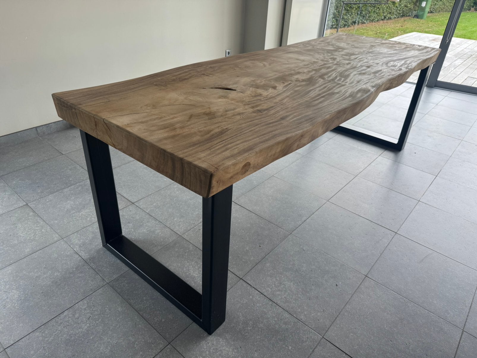 Stamboomtafel van 250 x 90 zo goed als nieuw, Ophalen, Vierkant, 200 cm of meer, 50 tot 100 cm