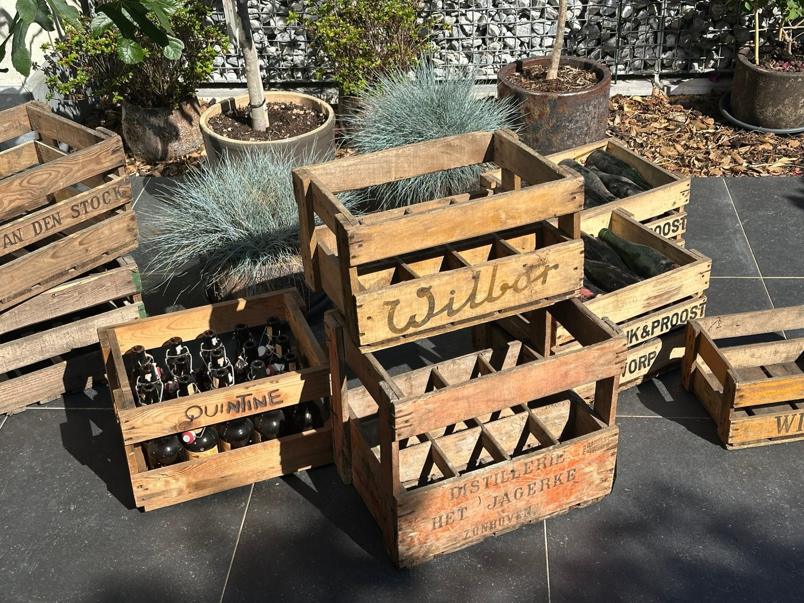 Bierkisten 1960-1980, Huis en Inrichting, Woonaccessoires | Kisten, Ophalen, Gebruikt, Overige houtsoorten