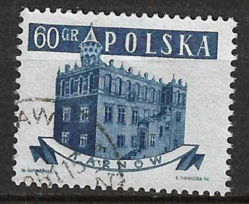 Polen 1958 - Yvert 925 - Hoofdsteden in Polen (ST), Verzenden, Polen, Gestempeld