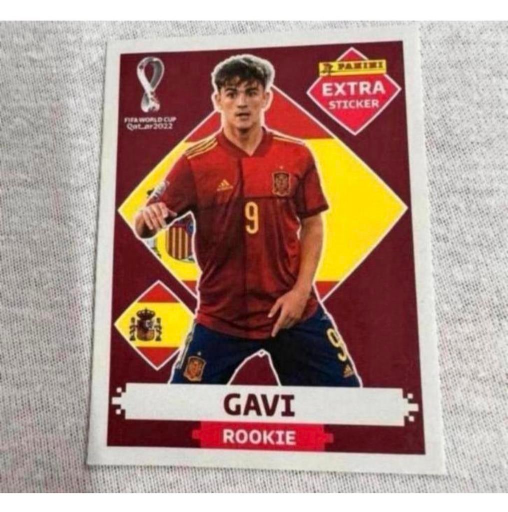 Autocollant supplémentaire Panini Gavi Qatar 2022 Espagne, Collections, Articles de Sport & Football, Neuf, Affiche, Image ou Autocollant