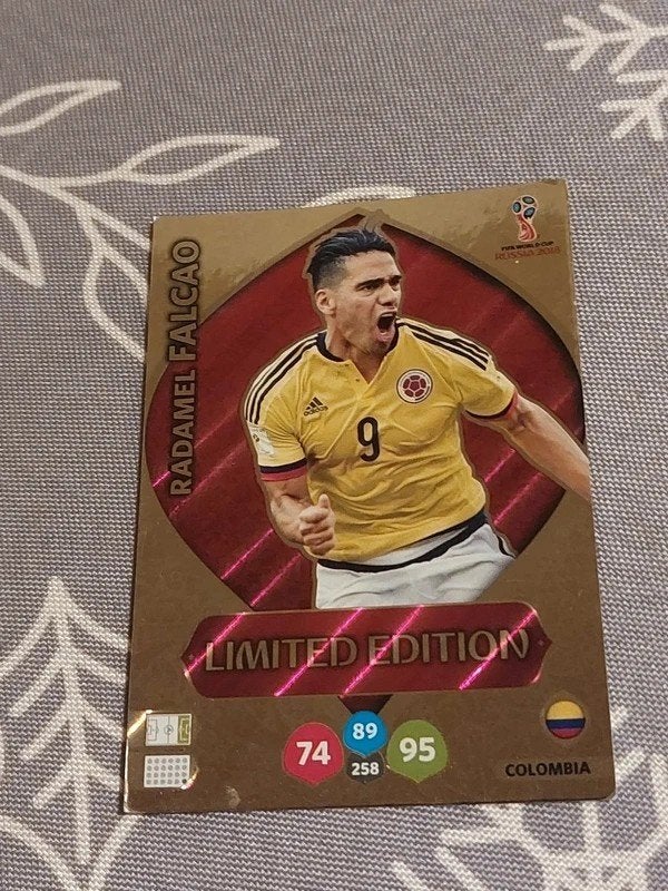 Panini/Voetbalkaart/Radamel Falcao/Colombia/WK 2018, Ophalen of Verzenden, Zo goed als nieuw, Spelerskaart