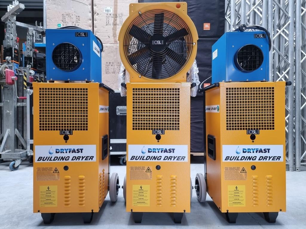 bouwdroger te huur, Ophalen, Zo goed als nieuw, Ventilator