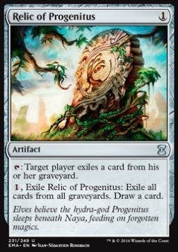 Relic of Progenitus - EMA - MTG - TUSSEN EX EN NM, Ophalen of Verzenden