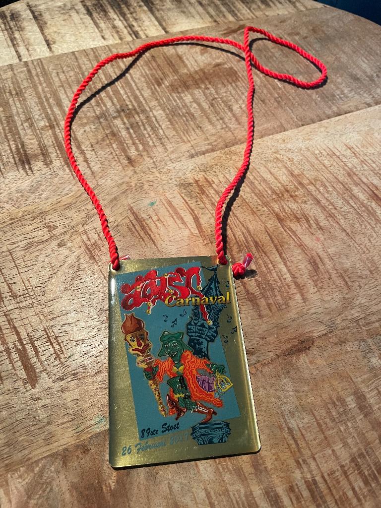 Medaille Aalst carnaval, Ophalen, Nieuw