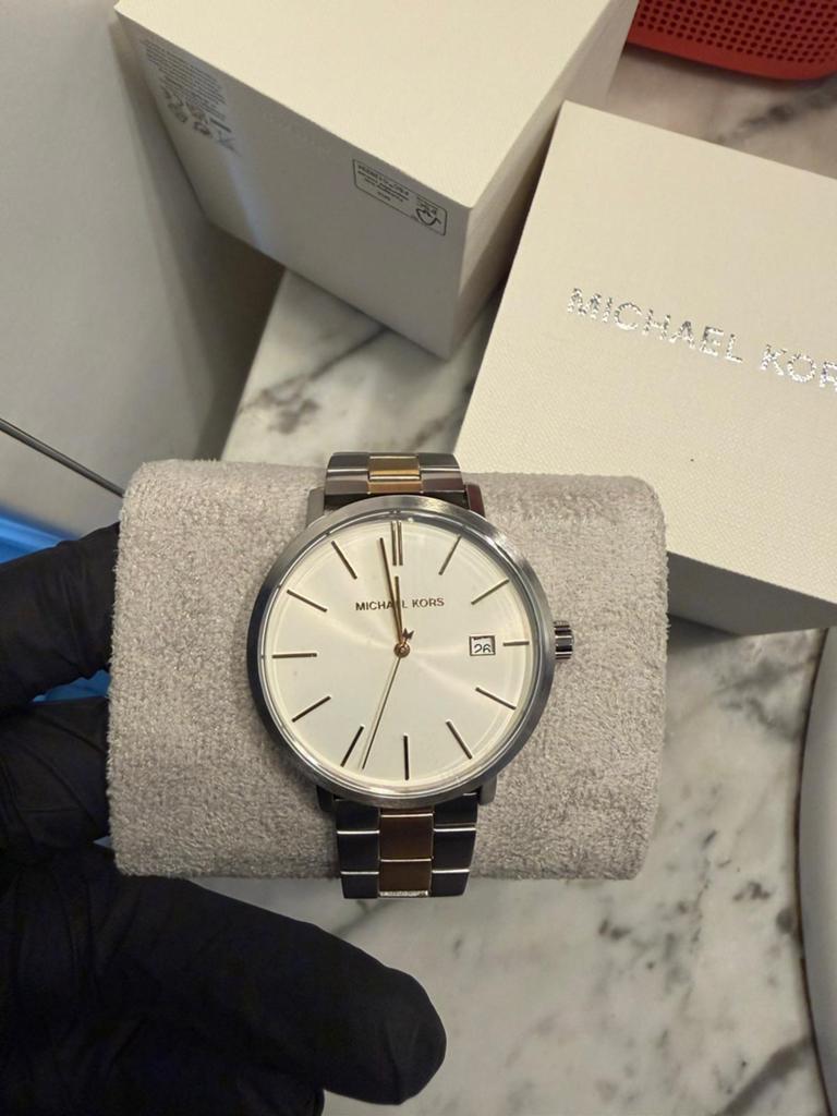 Michael Kors Blake MK9134, Handtassen en Accessoires, Horloges | Dames, Ophalen of Verzenden, Zo goed als nieuw, Zilver