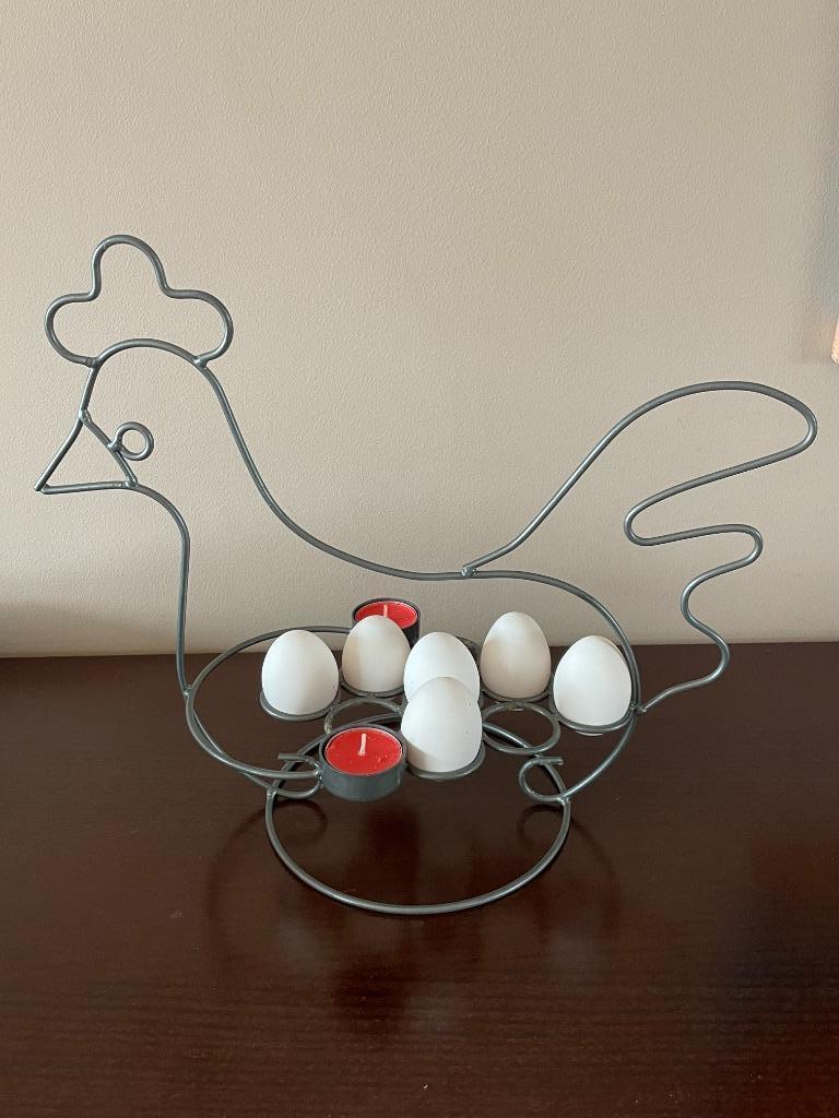 Poule en métal pour déposer les œufs, Divers, Enlèvement, Comme neuf