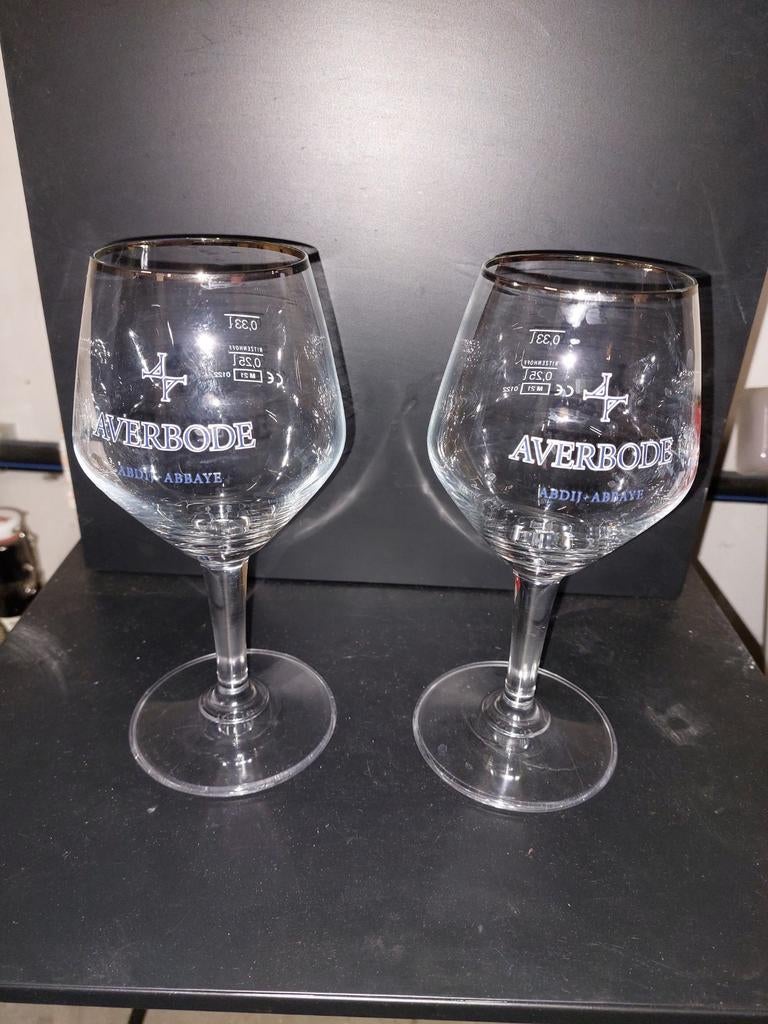 Averbode bierglazen, Ophalen of Verzenden, Nieuw, Bierglas
