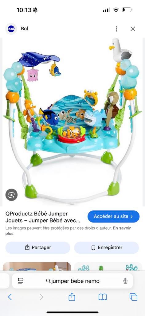 Bebe jumper Nemo Disney, Kinderen en Baby's, Ophalen, Zo goed als nieuw