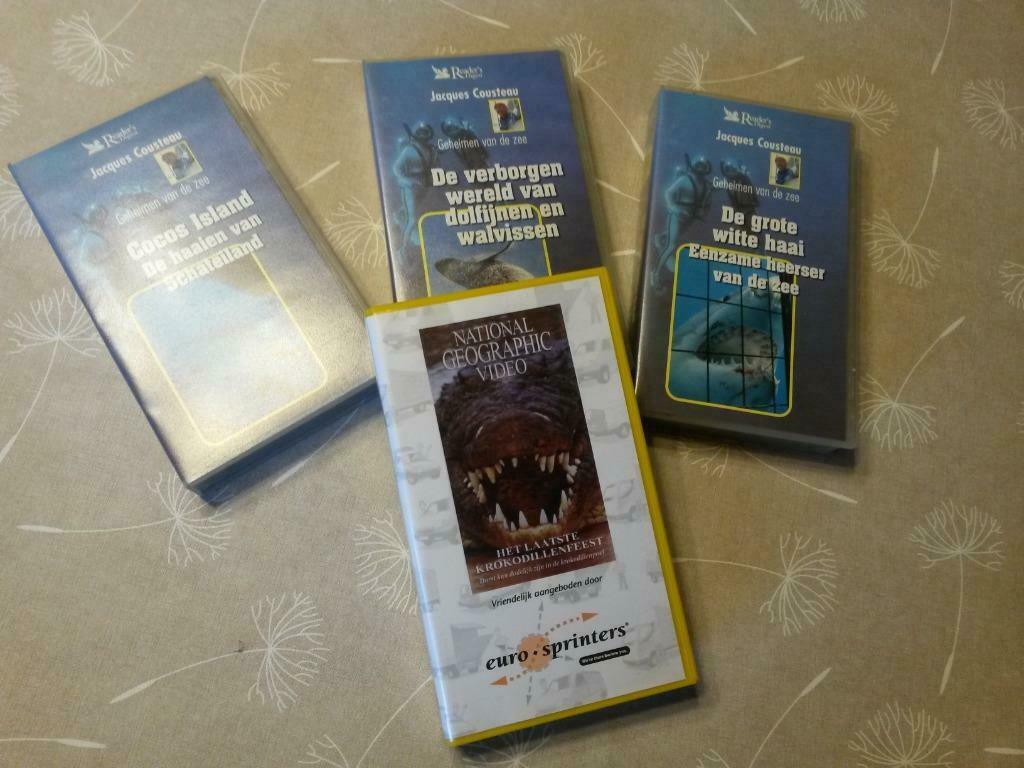 Videobanden VHS Jacques Cousteau, Enlèvement, Comme neuf