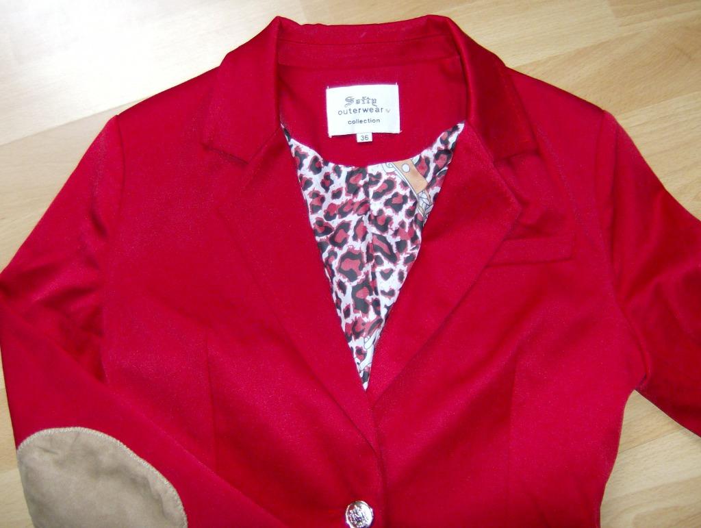 Blazer softy outerwear collection rood - maat 36 komt van ee, Rouge, Enlèvement ou Envoi, Taille 36 (S), Softy outerwear collectio