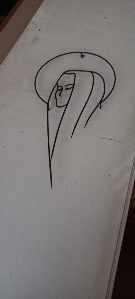 figure de vierge en fer, Enlèvement