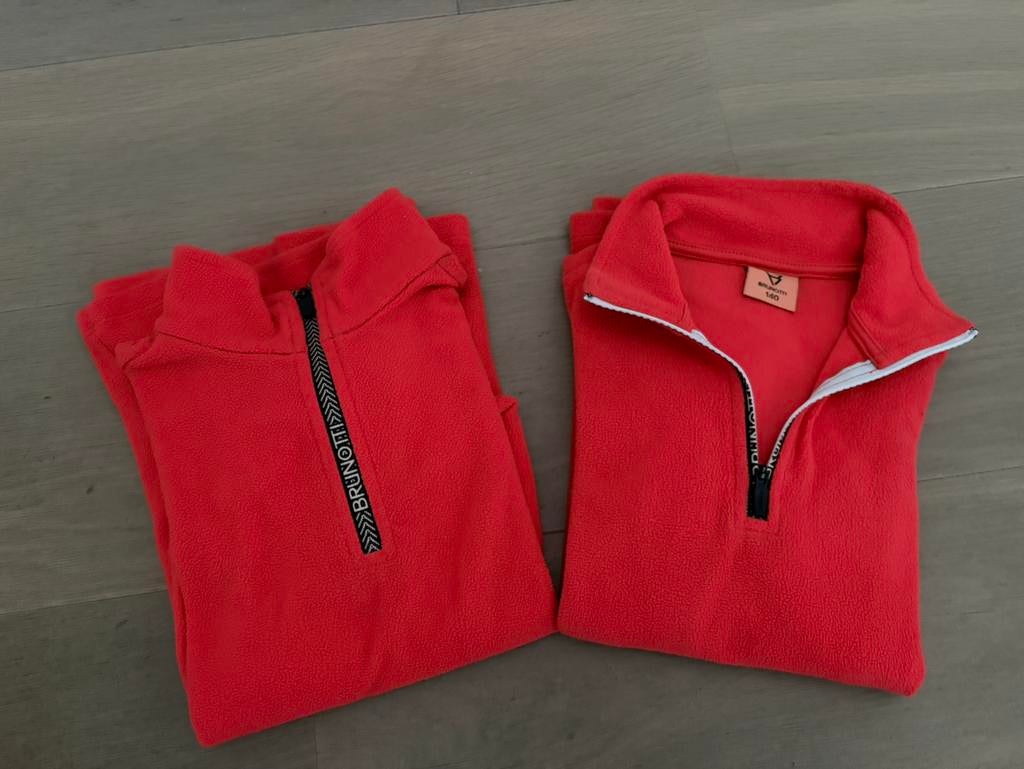 2 Brunotti fleeces (oranje, maat 140), Ophalen, Meisje, Trui of Vest, Zo goed als nieuw