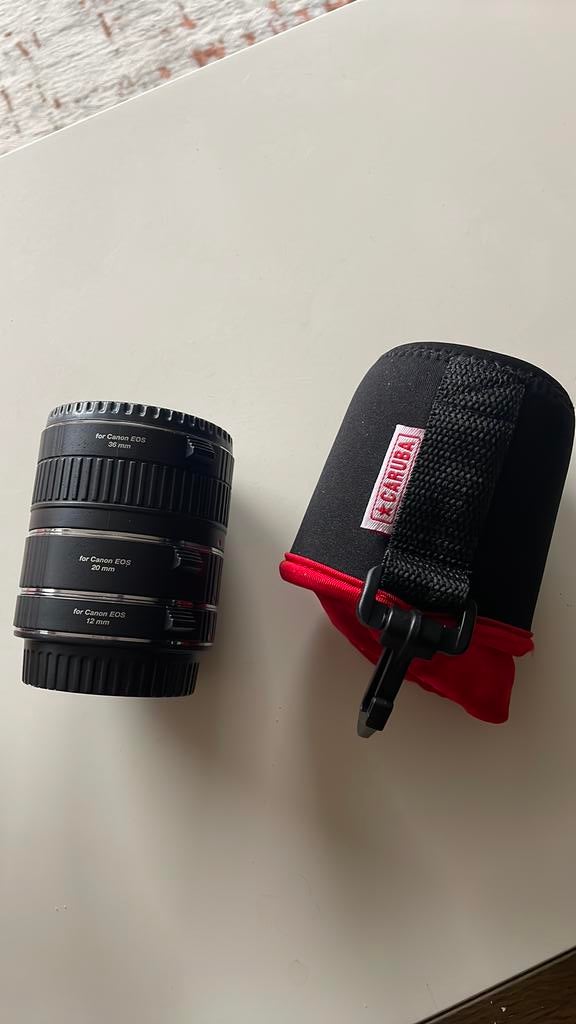Extension ringen Caruba chroom voor Canon, Audio, Tv en Foto, Foto | Lenzen en Objectieven, Ophalen of Verzenden, Zo goed als nieuw