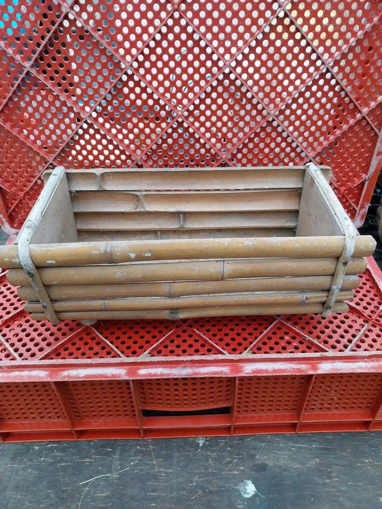 rotan plantenbak te koop, Ophalen, Gebruikt, Hout