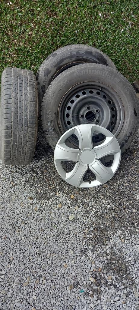 Pneus hiver Continental 215/65/R16 avec Jantes, Ophalen, 16 inch, Winterbanden, Band(en)