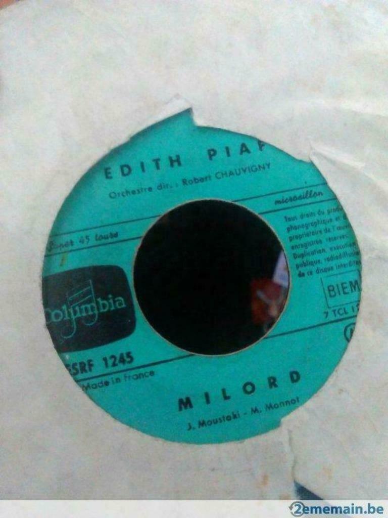 Edith Piaf - "Milord", Enlèvement ou Envoi