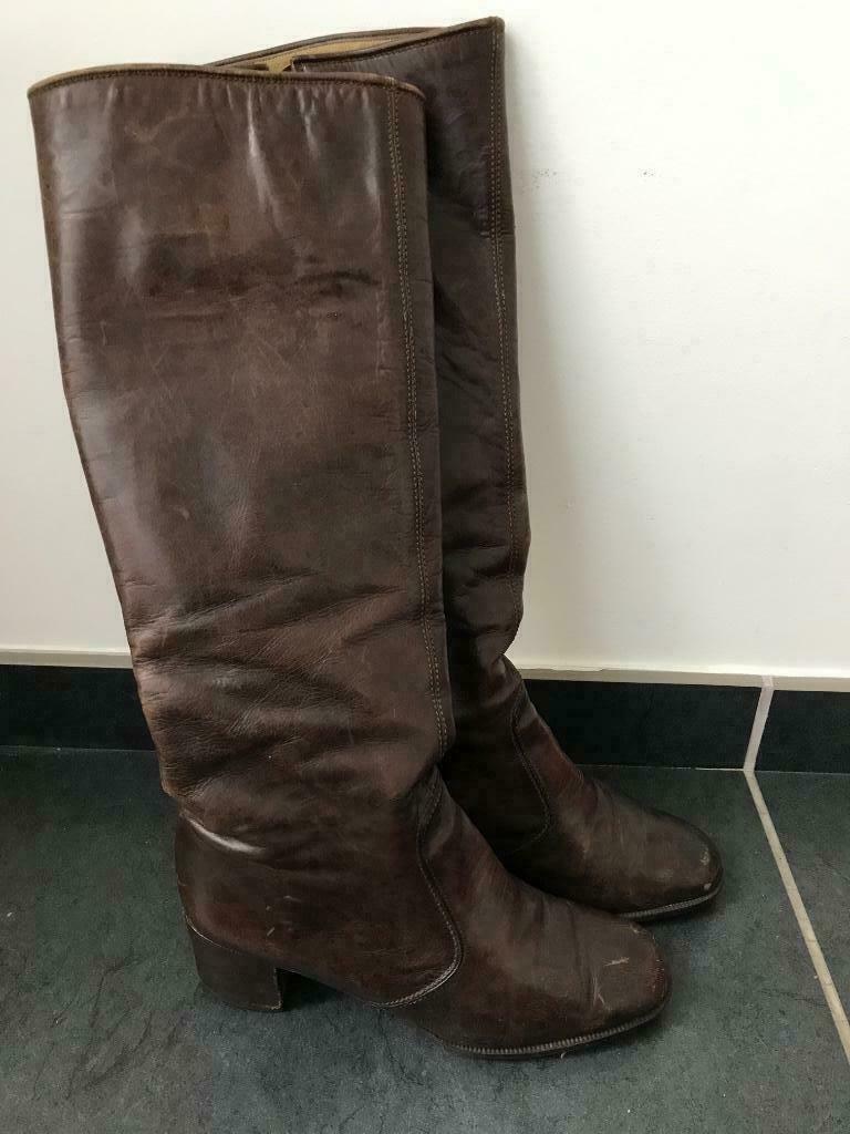 laarzen bruin leder Verbano, ANDERE, Enlèvement ou Envoi, Brun, Porté