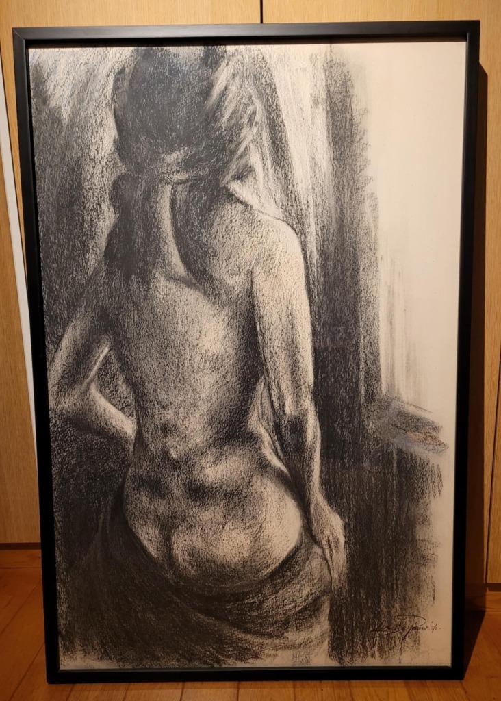 Houtskool tekening Luc De Pauw, Ophalen
