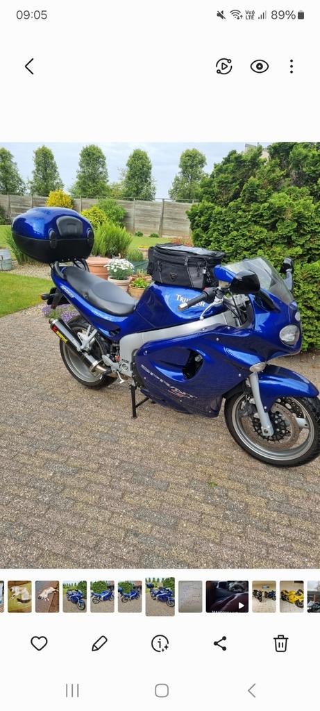 Topkoffer en tanktas,origineel van triumph, Motoren, Motoren | Triumph, Particulier