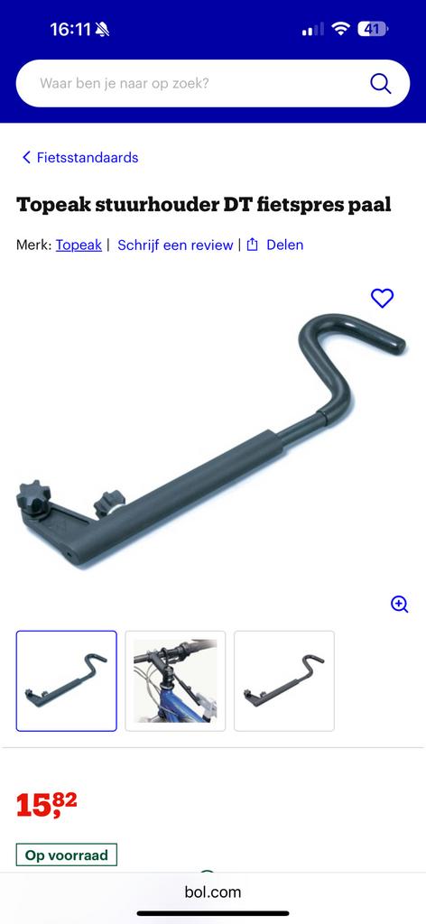Topeak stuurhouder, Enlèvement