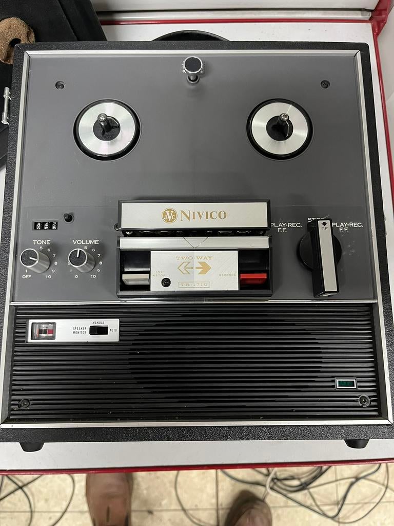 Magnétophone à bandes vintage Nivico (JVC) TR-171U - Rare, Enlèvement ou Envoi, Magnétophone