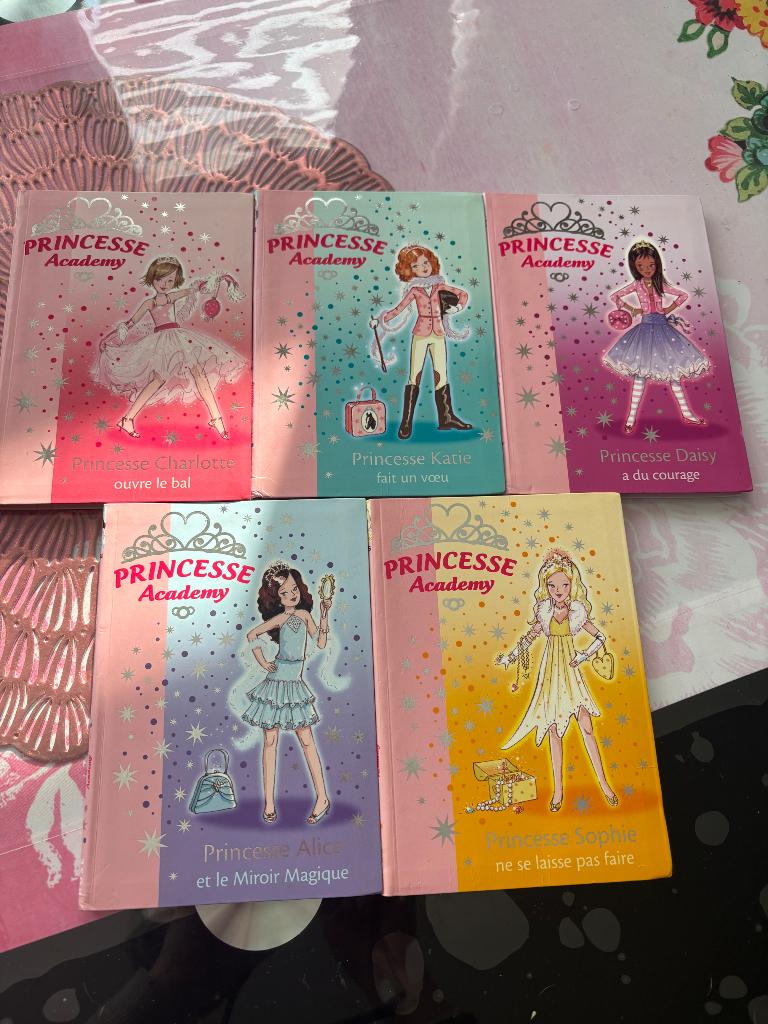 Lot livre enfants princesse academy bibliotheque rose, Ophalen of Verzenden, Zo goed als nieuw