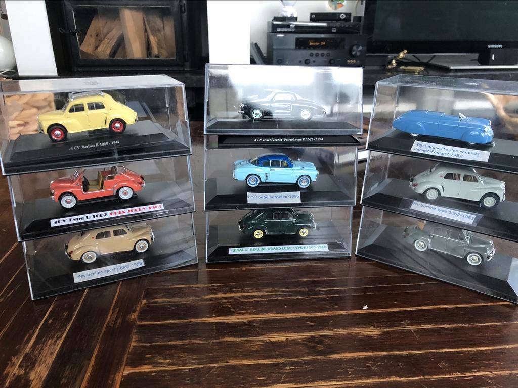 lot collection Renault 4cv eligor Hachette 4 cv, Enlèvement, Comme neuf, Voiture
