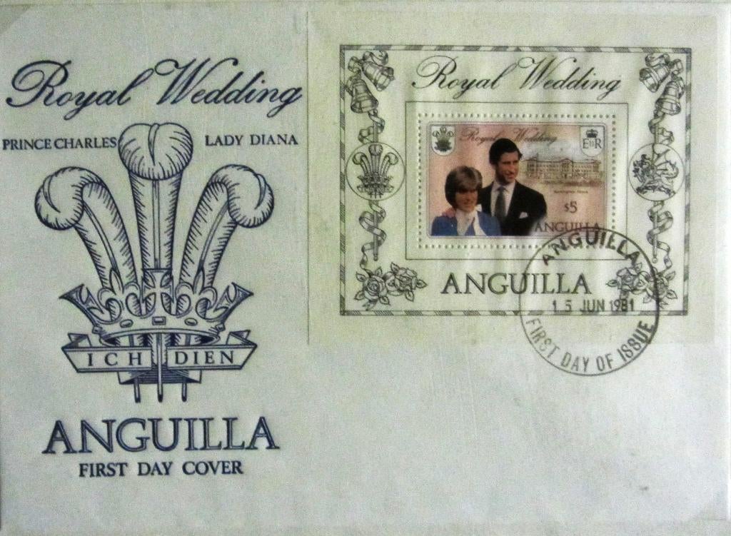 HUWELIJK PRINS CHARLES MET LADY DIANA- ANGUILLA, Enlèvement ou Envoi, Affranchi, Dynastie