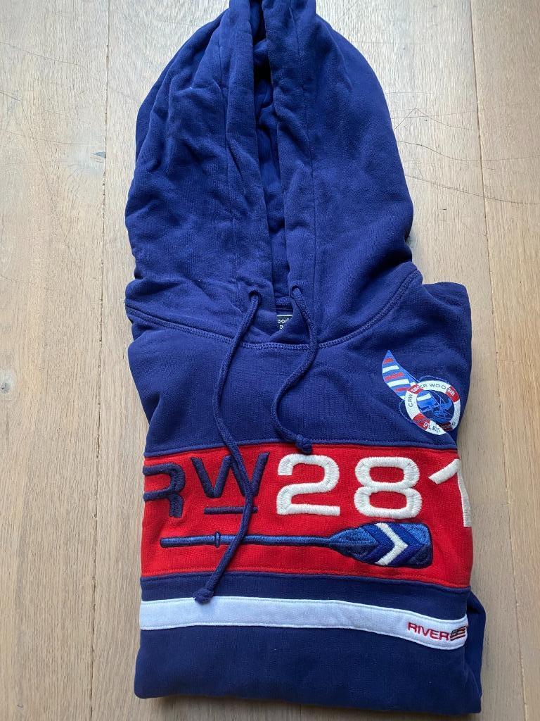Sweat à capuche River Woods bleu - M, Vêtements | Hommes, Pulls & Vestes, Enlèvement ou Envoi, Comme neuf, Taille 48/50 (M), Bleu
