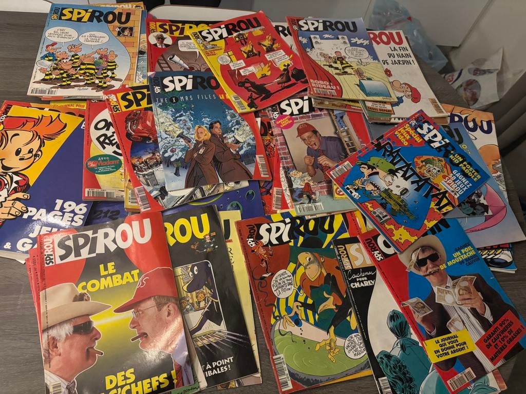 Lot de 65 spirou ancien, Enlèvement, Utilisé