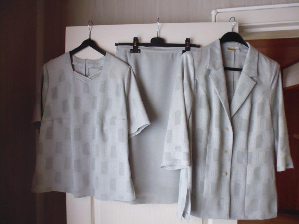 Maatpakje voor dames, Marika Couture, Kostuum of Pak, Zo goed als nieuw, Grijs