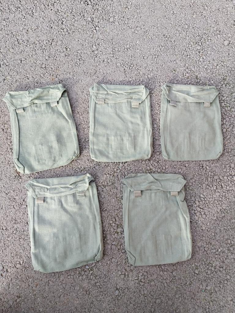 Lot de 5 sacs gasplane tasche Wehrmacht all.ww2, Enlèvement ou Envoi