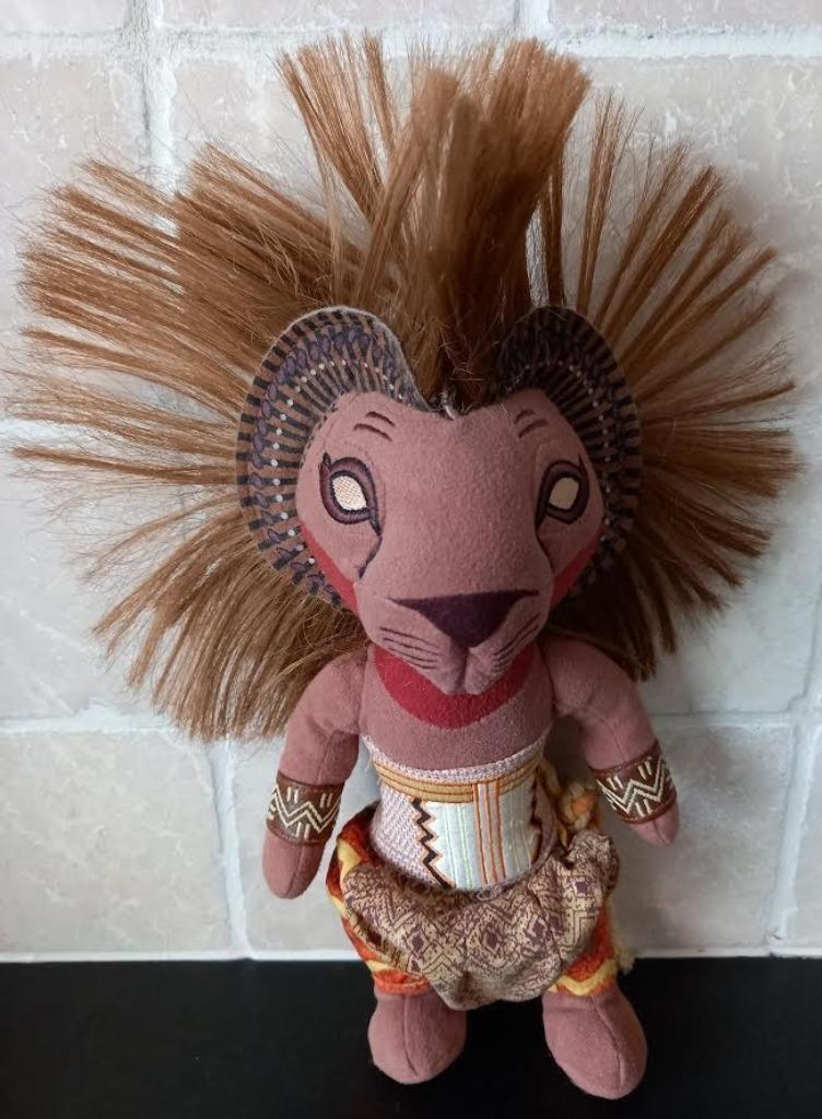 knuffel  simba the lion king Disney, Verzenden, Leeuwenkoning of Jungle Boek, Zo goed als nieuw, Knuffel