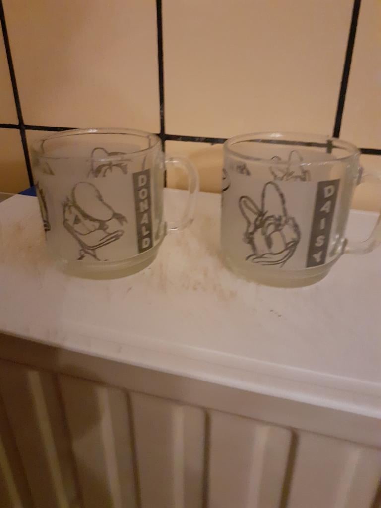 Donald en Daisy Duck kopjes, Huis en Inrichting, Ophalen of Verzenden
