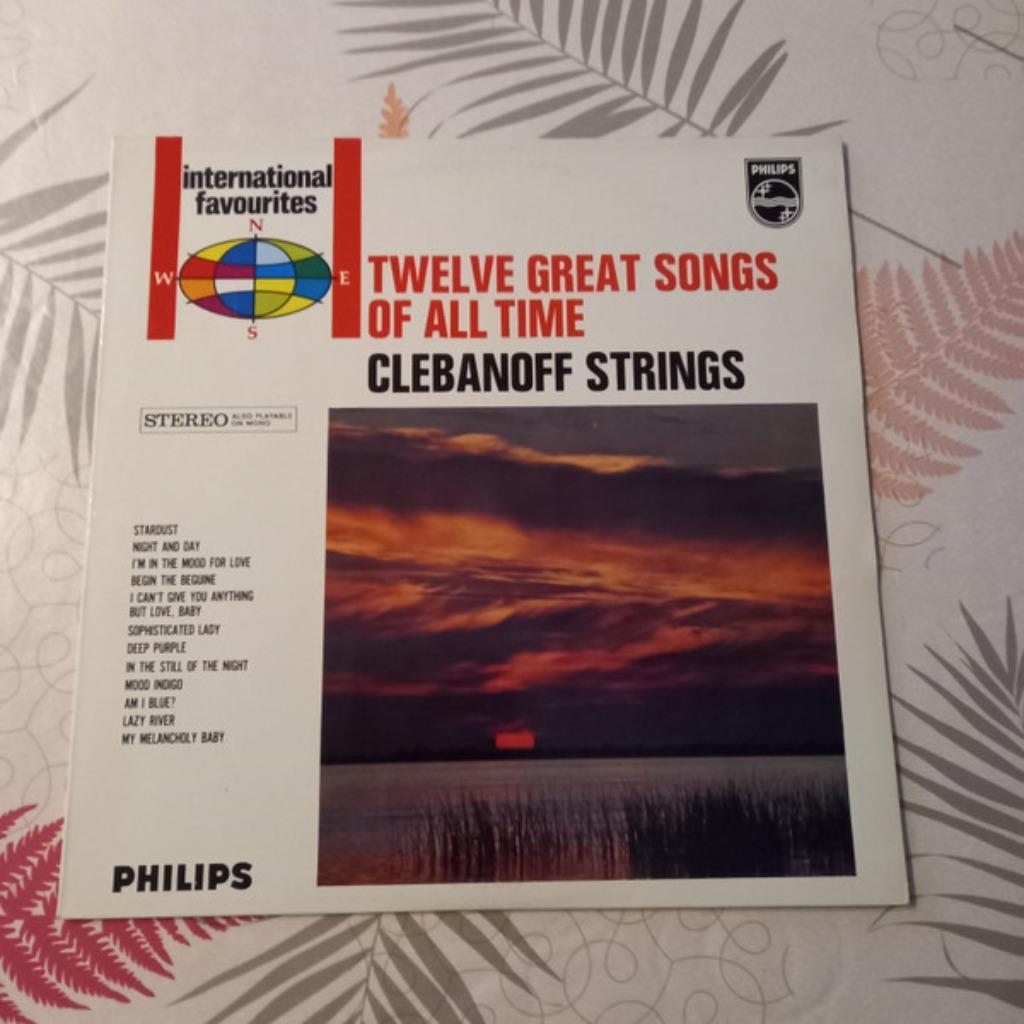 Clebanoff Strings ‎– Twelve Great Songs Of All Time, Cd's en Dvd's, Vinyl | Jazz en Blues, Zo goed als nieuw, Jazz, 12 inch, Ophalen of Verzenden