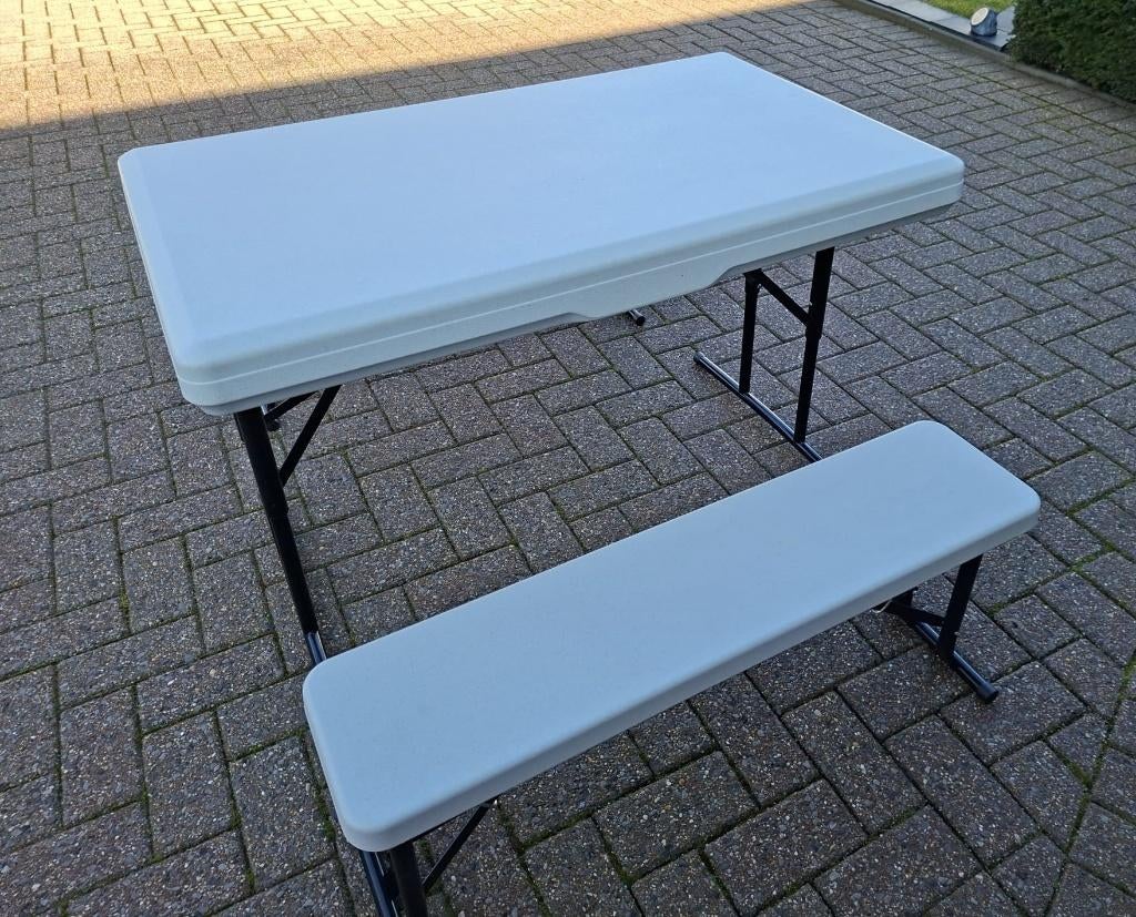 Picknicktafel, Tuin en Terras, Picknicktafels, Ophalen, Zo goed als nieuw, Rechthoekig, Kinderpicknicktafel