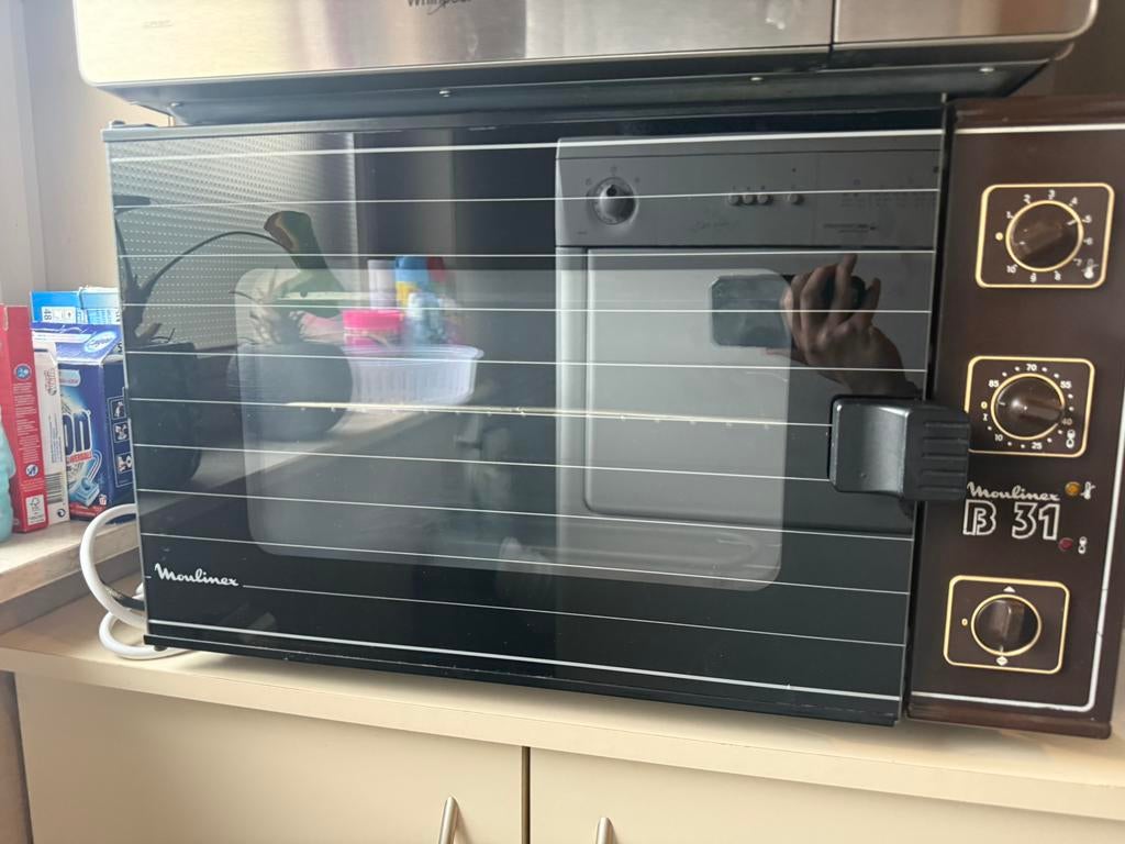 Oud oventje moulinex werkend, Elektronische apparatuur, Ovens, Ophalen of Verzenden, Gebruikt, Vrijstaand, Oven